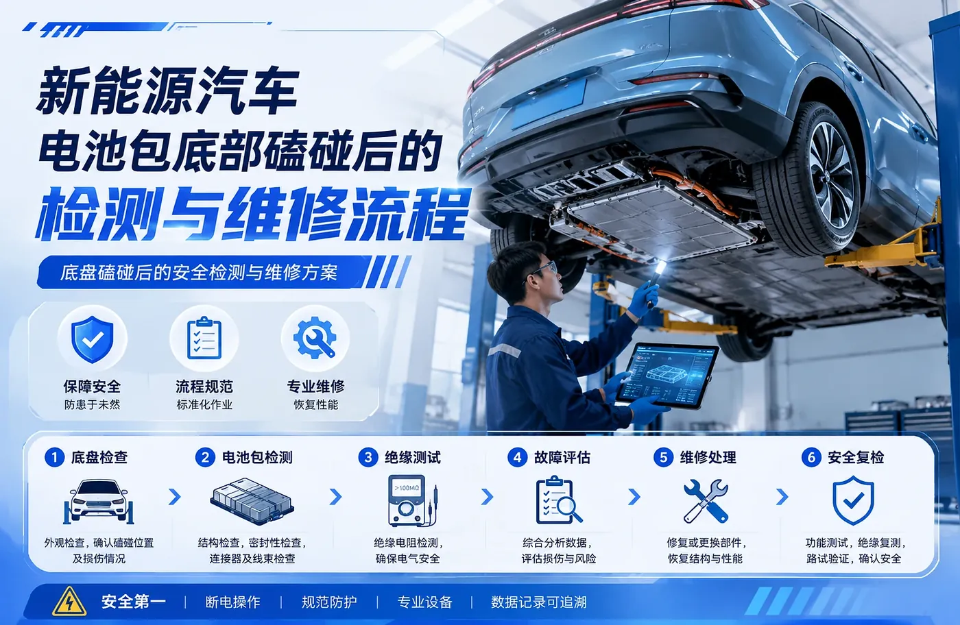 动力电池包托底或碰撞后，为什么不能只看仪表是否报警