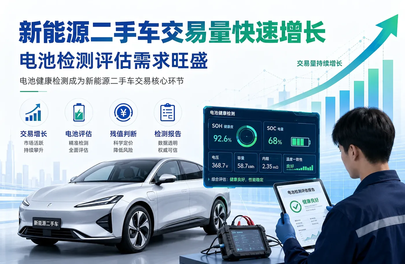 新能源二手车评估：电池健康不能只看一个SOH数值